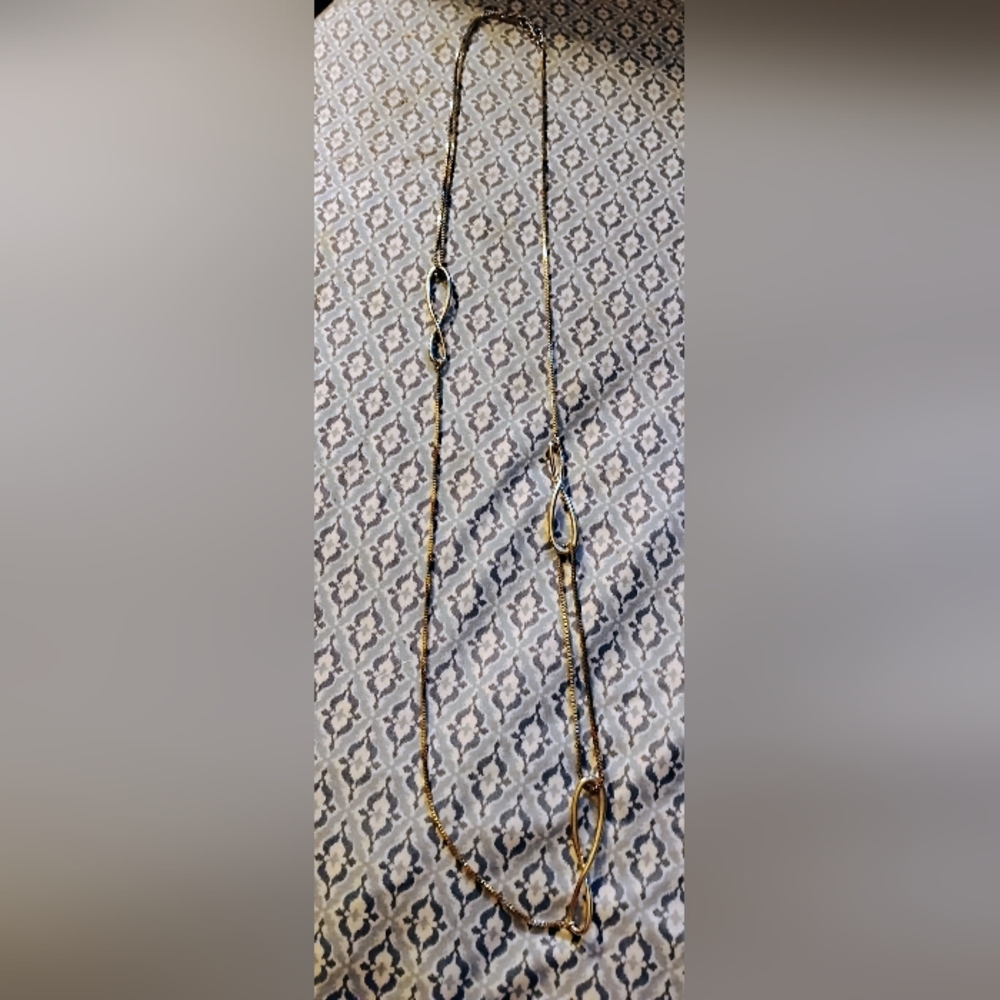 Alfani Silver-Tone Twist Station Strand Necklace, 42" + 2" extender